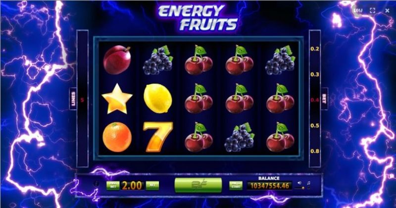 Játssz a Az Energy Fruits online nyerőgép a BF Gamestől slottal most ingyen! | Kaszinok Online